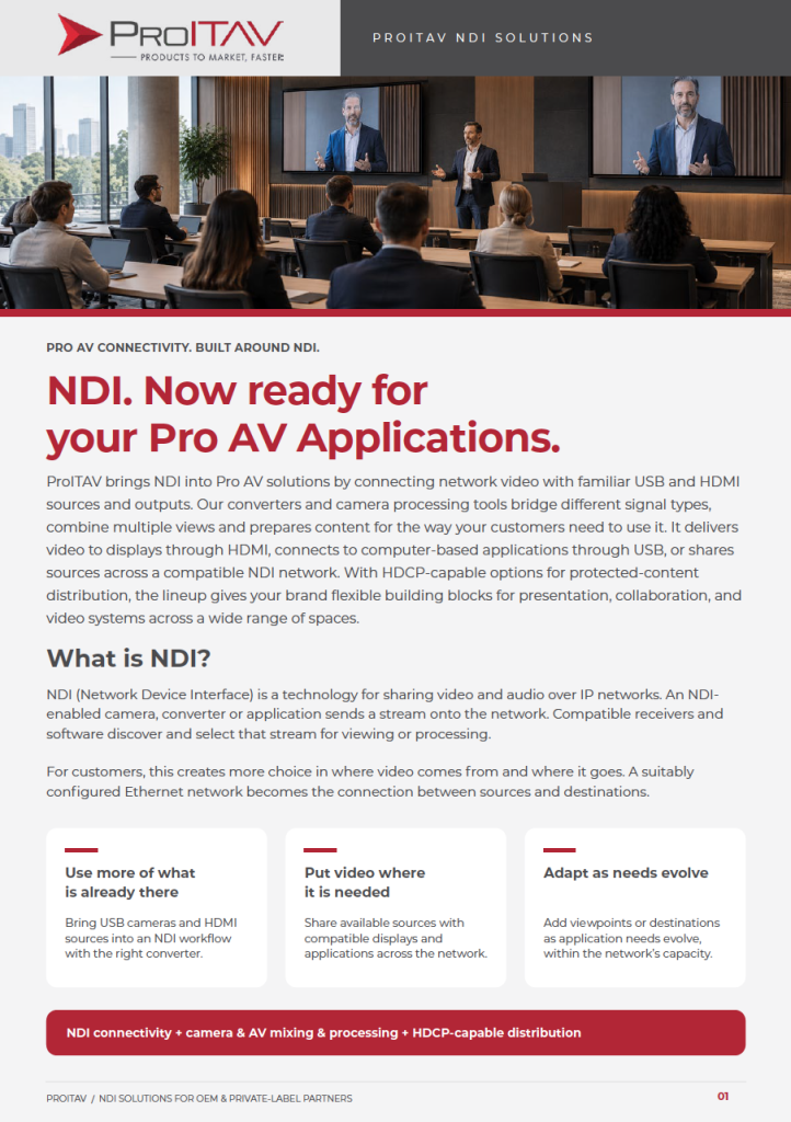 NDI Product Line
